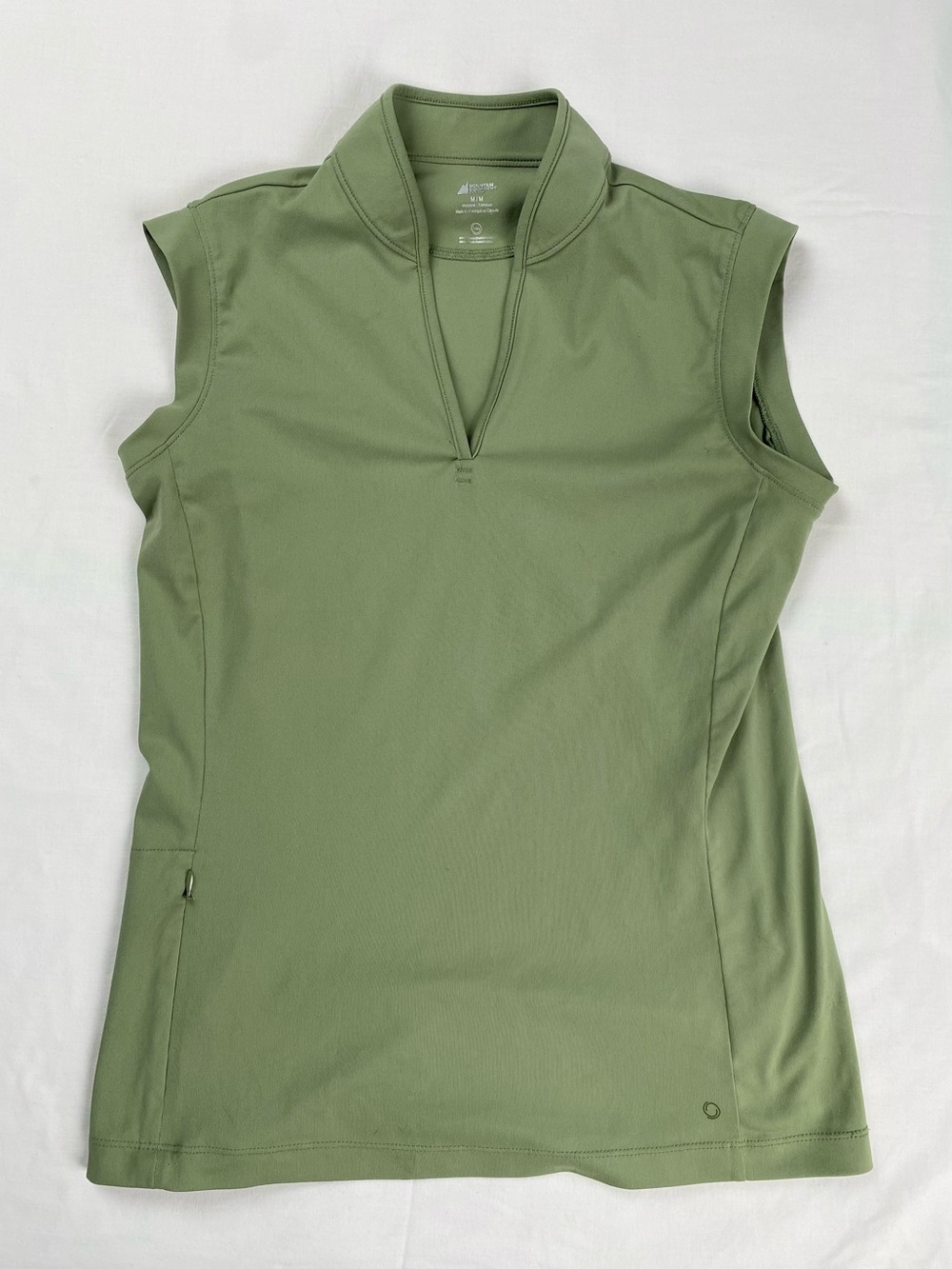 MEC Olive Green Sleeveless Mock-Neck Tank